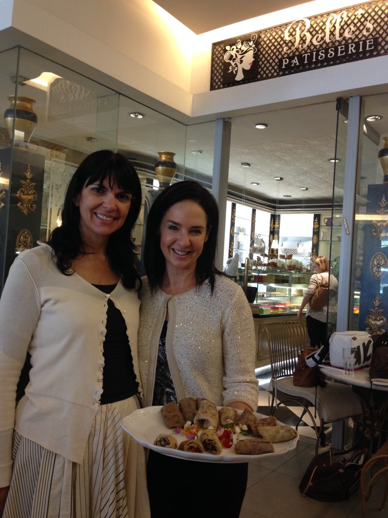 Linda, owner of Belle's with Jocelyn of Bodycoach, at the launch of the skinny menu