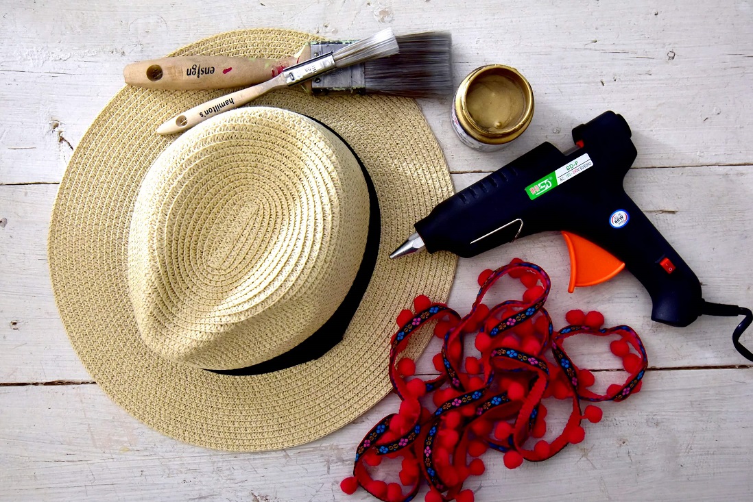 Pimp Your Straw Hat: Easy DIY Just For You - a zesty life