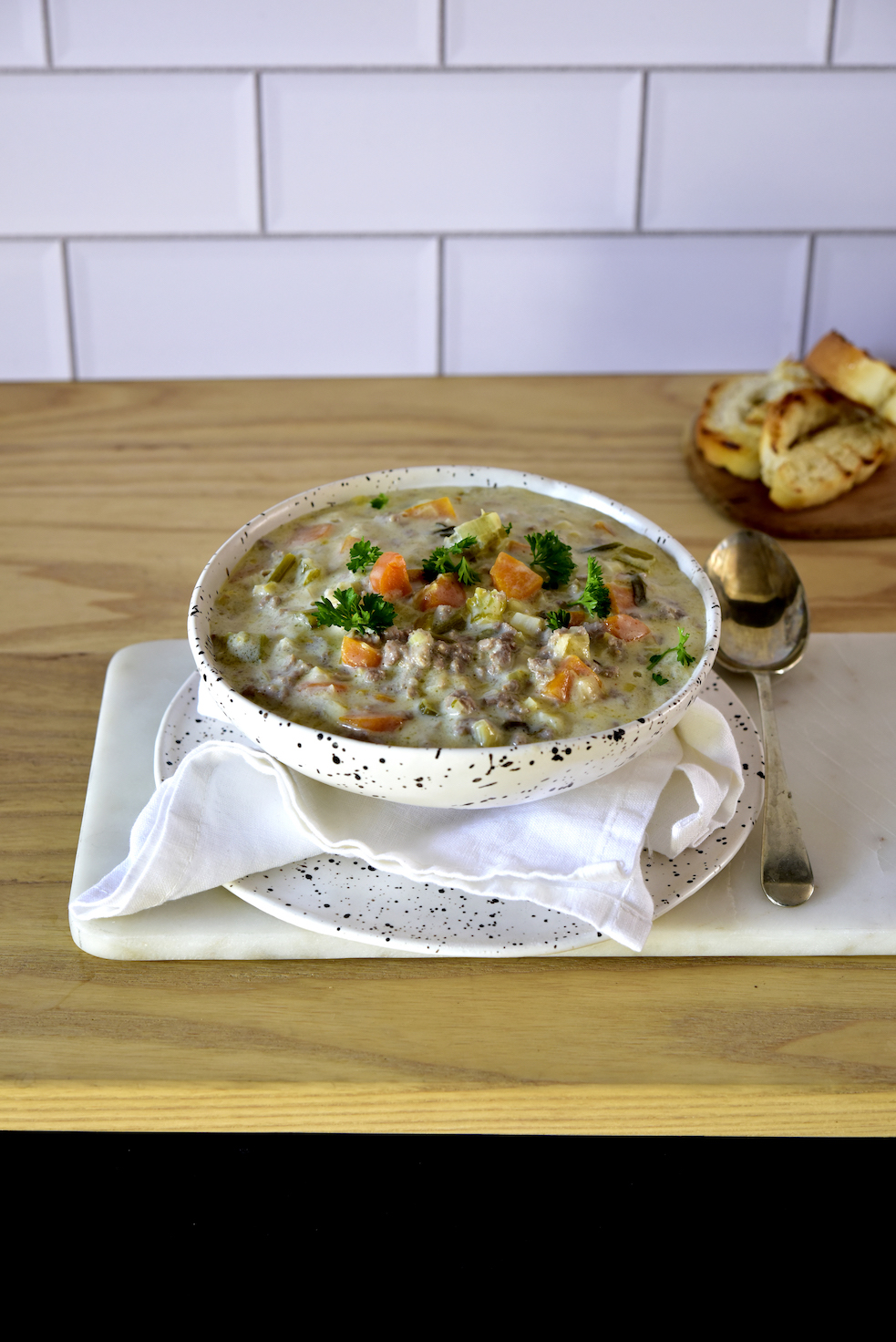 Cheese and Mince Soup